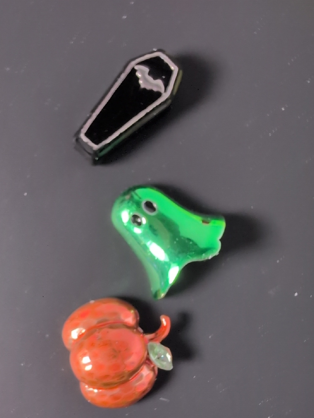 Betsey Johnson Mismatched Halloween Stud Earrings Candy Corn Ghost Pumpkin - Picture 3 of 6